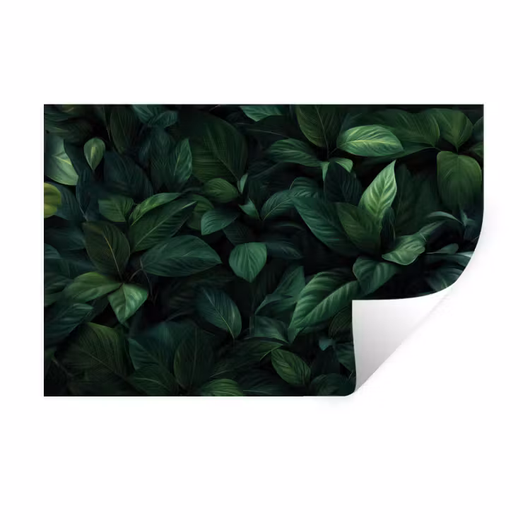 Muursticker - Bladeren - Ovaal - Groen - Nerven — 1