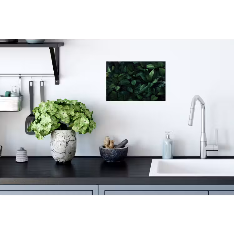 Muursticker - Bladeren - Ovaal - Groen - Nerven — 2