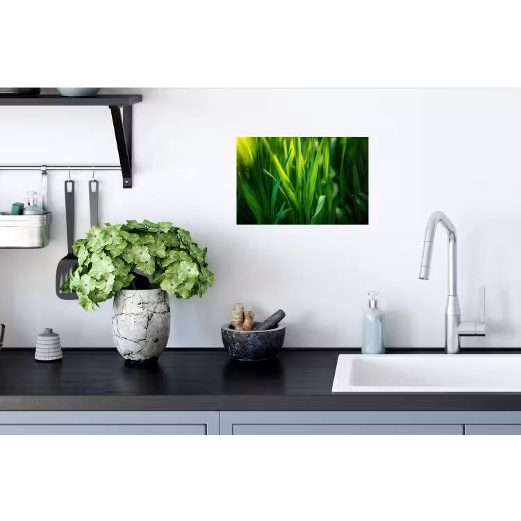 Muursticker - Grassprieten - Lichtinval - Groen — 2