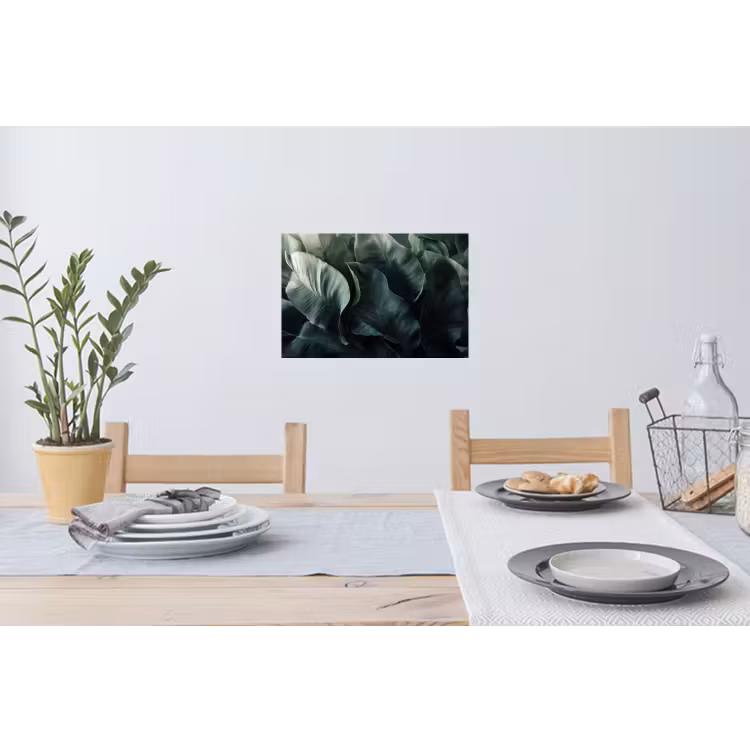 Muursticker - Groen - Bladeren - Glad - Nerven — 3