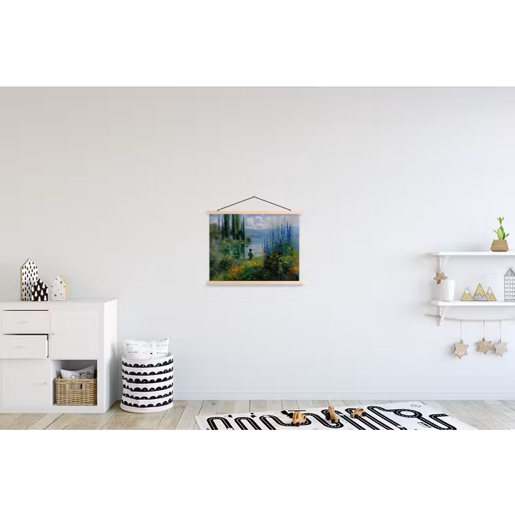 Schoolplaat - Bloemen - Meer - Bergen - Groen — 3