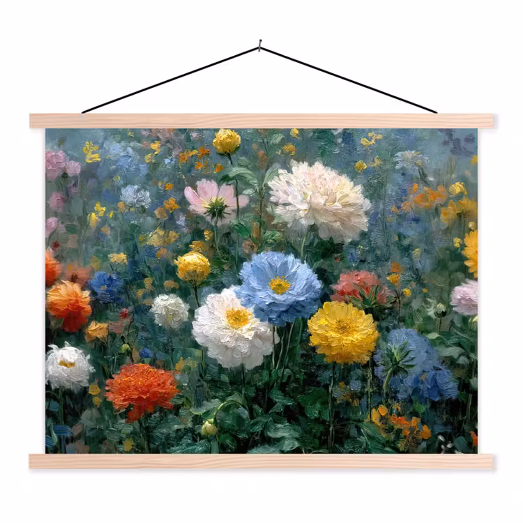 Schoolplaat - Close-up - Veld - Bloemen - Kleurrijk — 1
