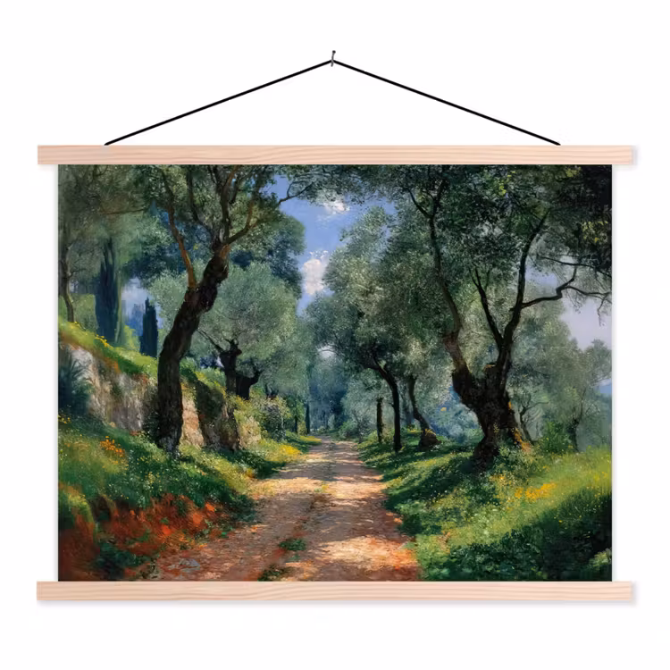 Schoolplaat - Pad - Bomen - Schaduw - — 1