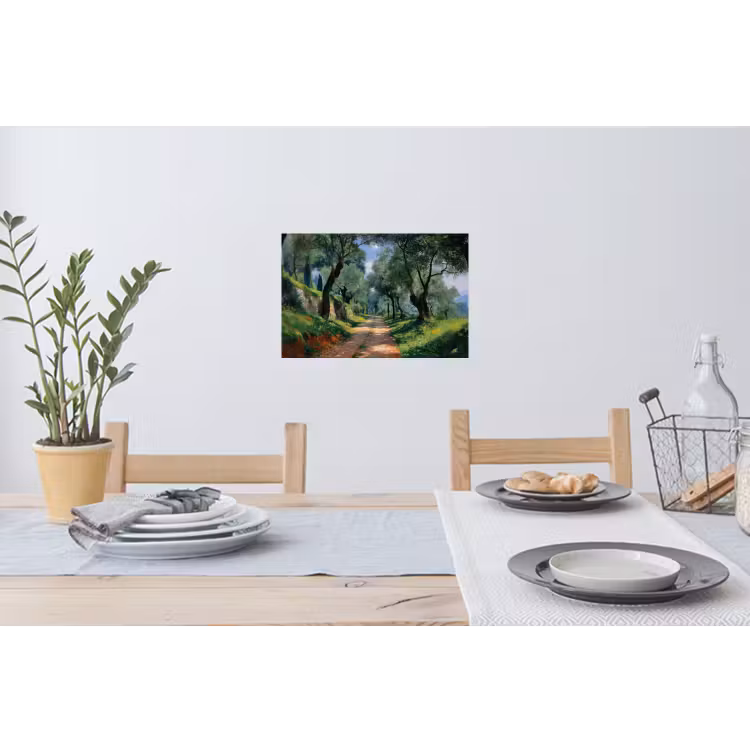 Muursticker - Pad - Bomen - Schaduw - — 3