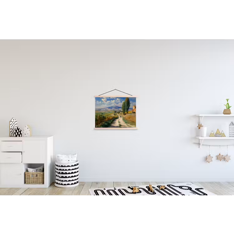 Schoolplaat - Mensen - Wandelen - Zandpad - Velden — 3