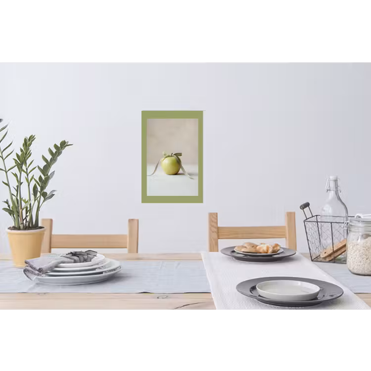 Muursticker - Groen - Appel - Strikje — 3