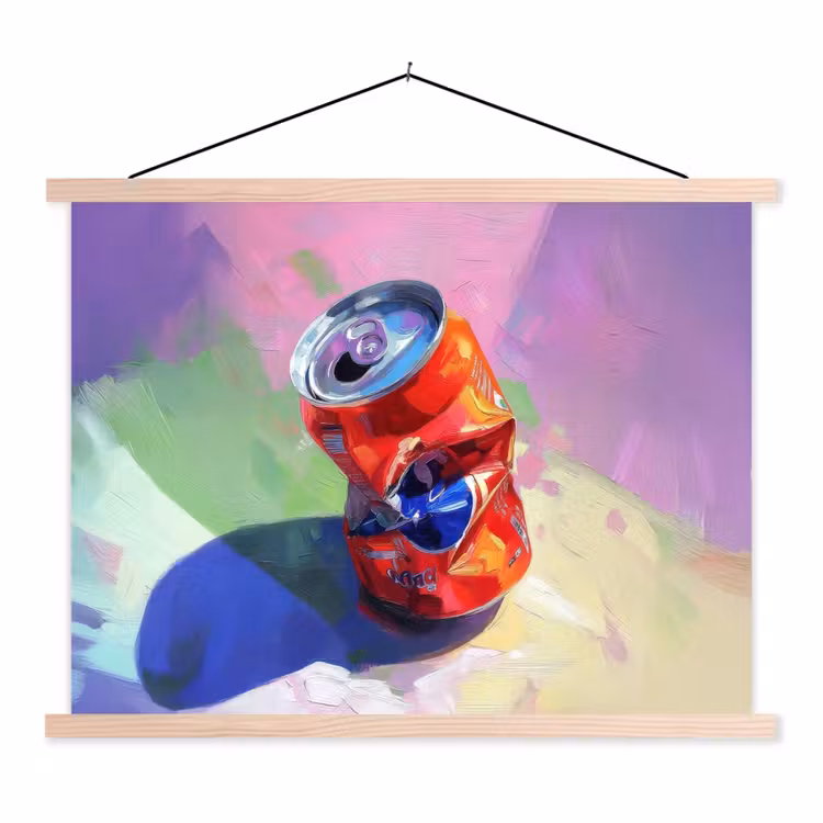 Schoolplaat - Frisdrank - Blik - Paars — 1