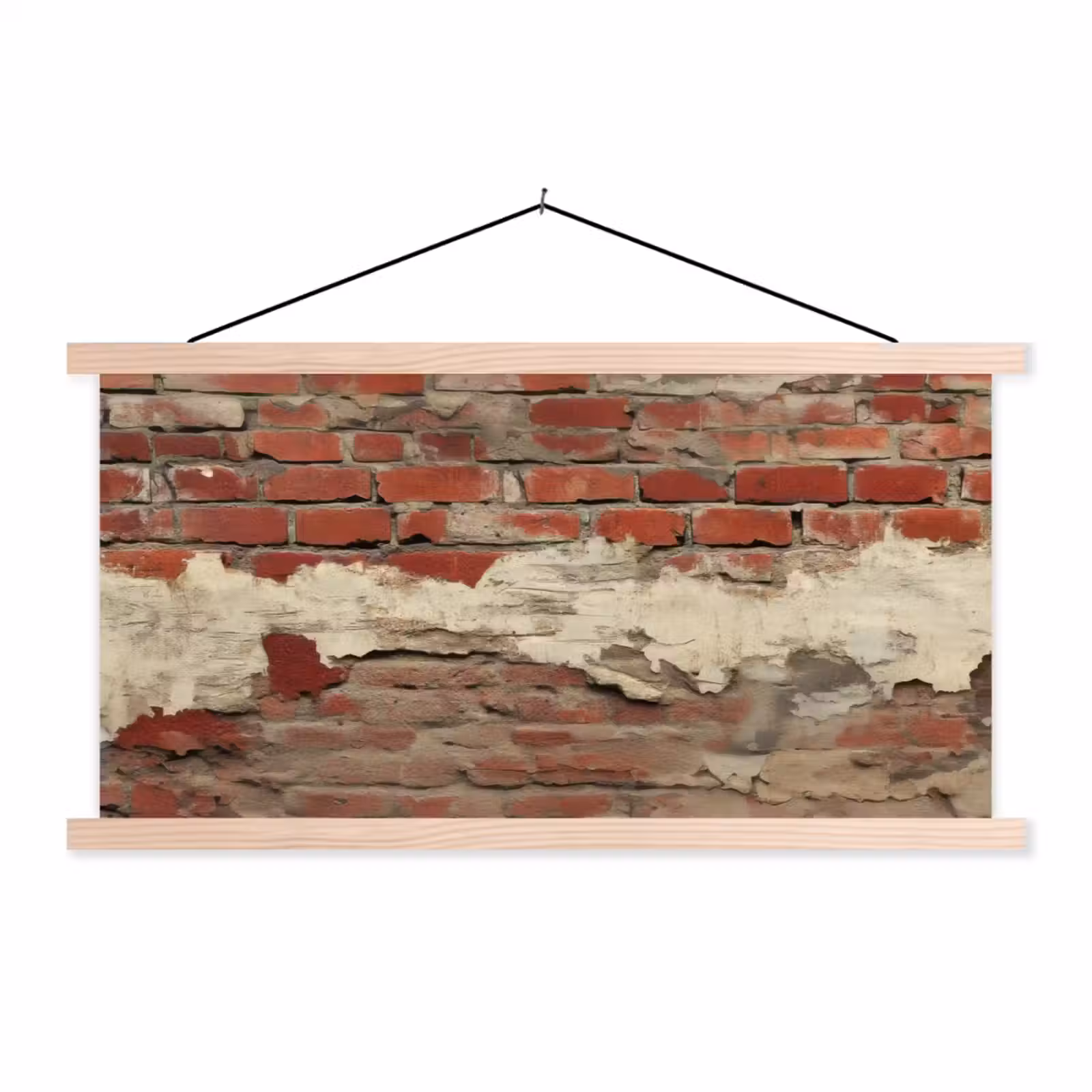 Schoolplaat - Muur - Baksteen - Verweerd — 1