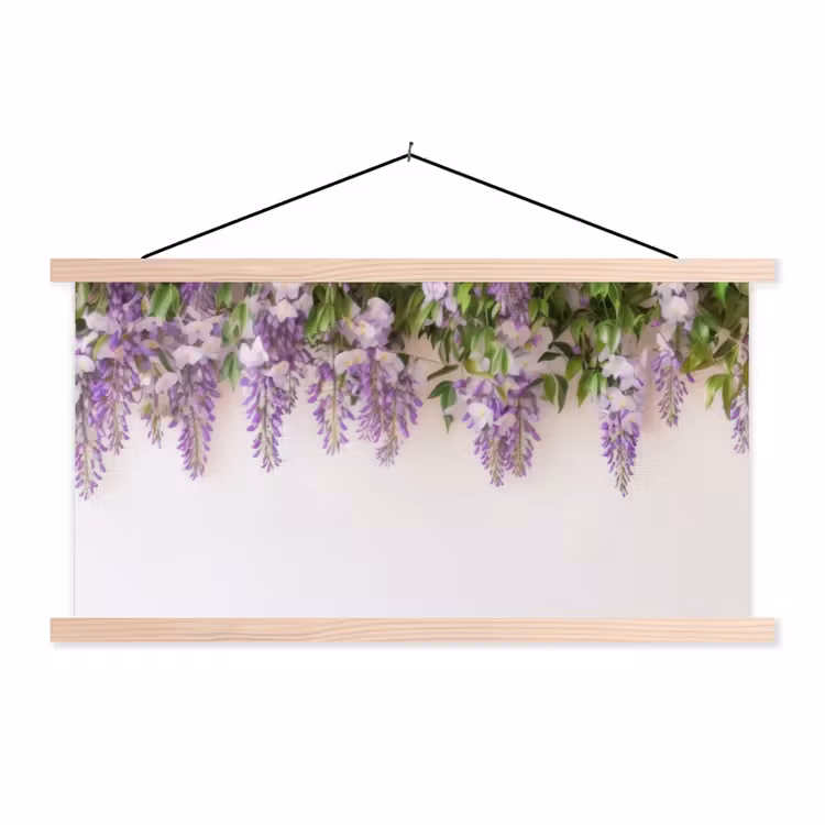 Schoolplaat - Blauwe regen - Bloemen - Paars — 1