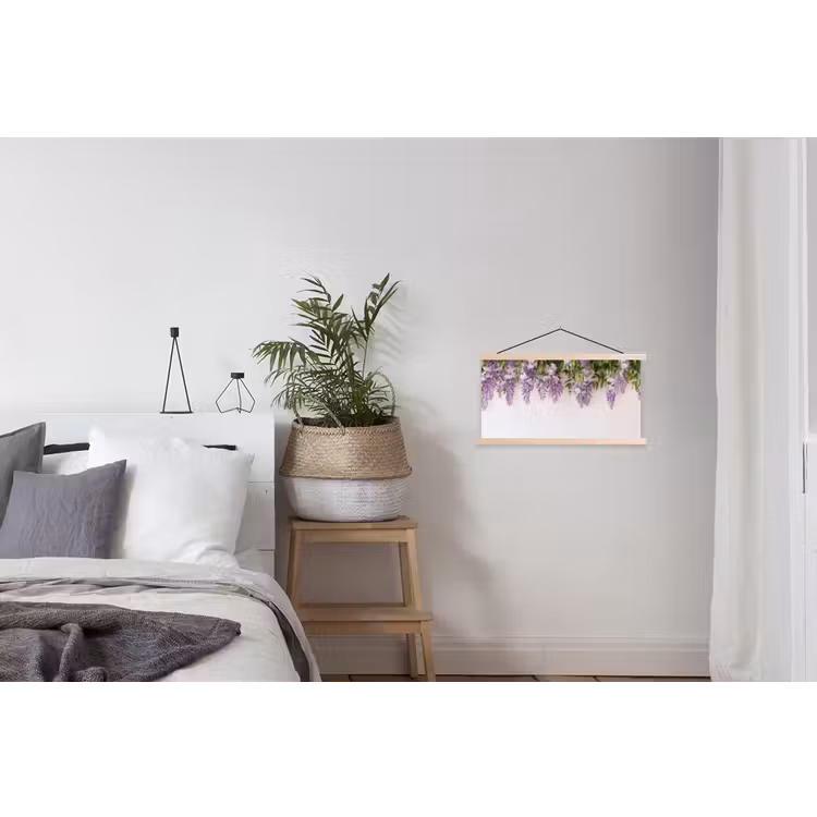 Schoolplaat - Blauwe regen - Bloemen - Paars — 2