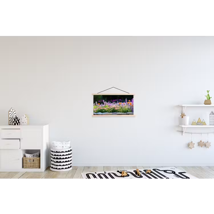 Schoolplaat - Bloemen - Steenrand - Kleurrijk — 3