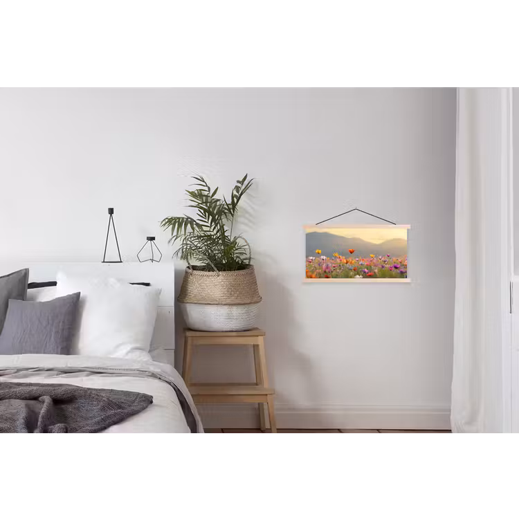 Schoolplaat -  Bloemenveld - Bergen - Zonlicht - Bloemen — 2