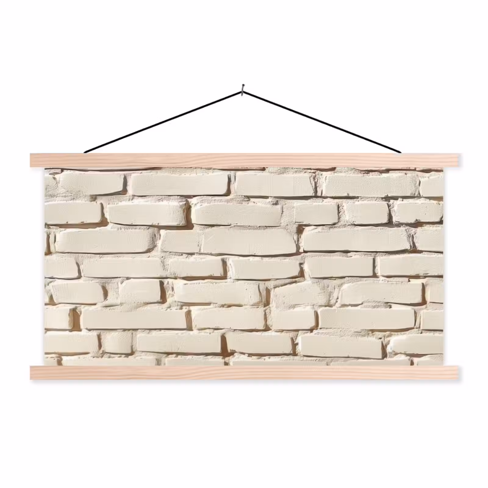 Schoolplaat - Bakstenen - Muur - Licht - Wit — 1