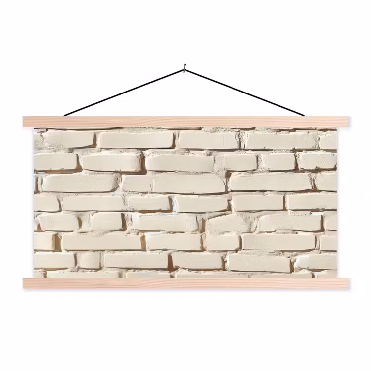 Schoolplaat - Bakstenen - Muur - Licht - Wit — 1
