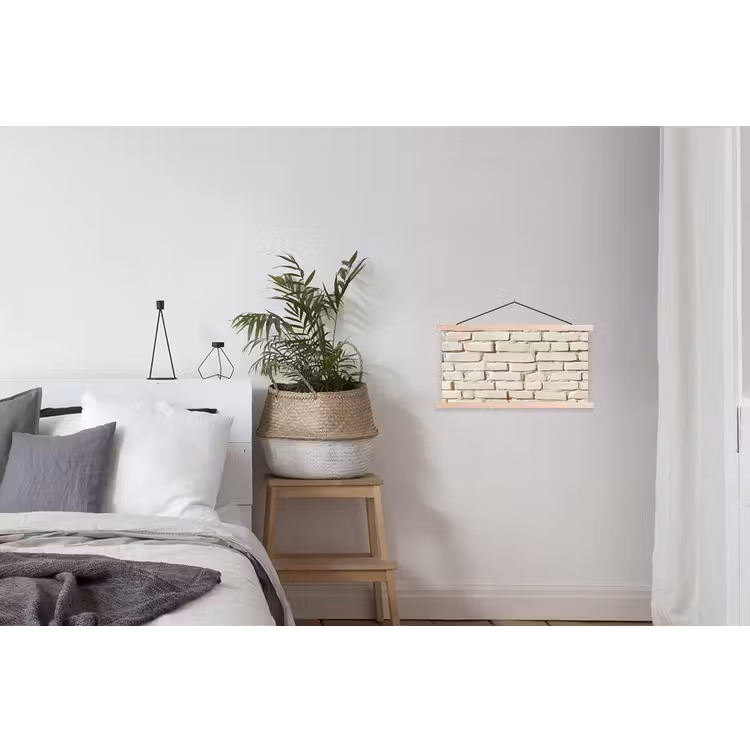 Schoolplaat - Bakstenen - Muur - Licht - Wit — 2