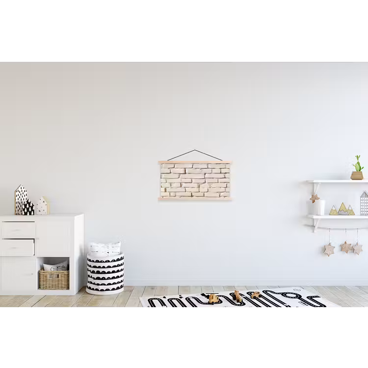 Schoolplaat - Bakstenen - Muur - Licht - Wit — 3