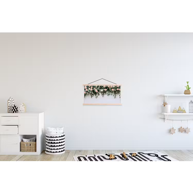 Schoolplaat - Bloemen - Muur - Rozen - Groen — 3