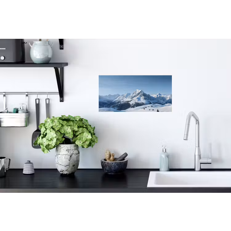 Muursticker - Bergen - Sneeuw - Winter — 2