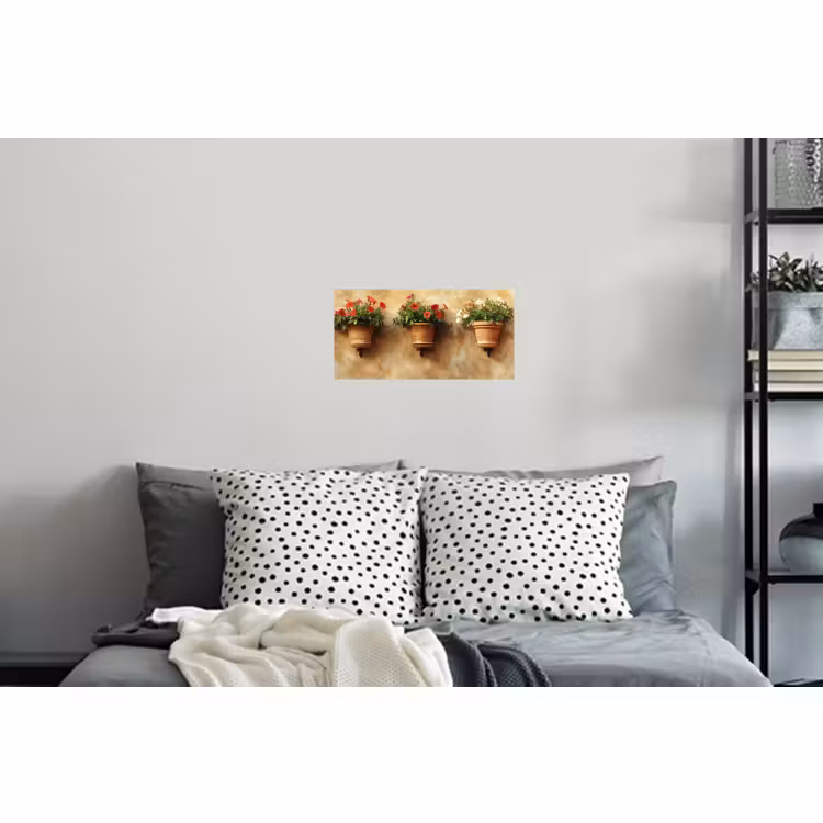 Muursticker - Bloempotten - Muur - Vintage — 5