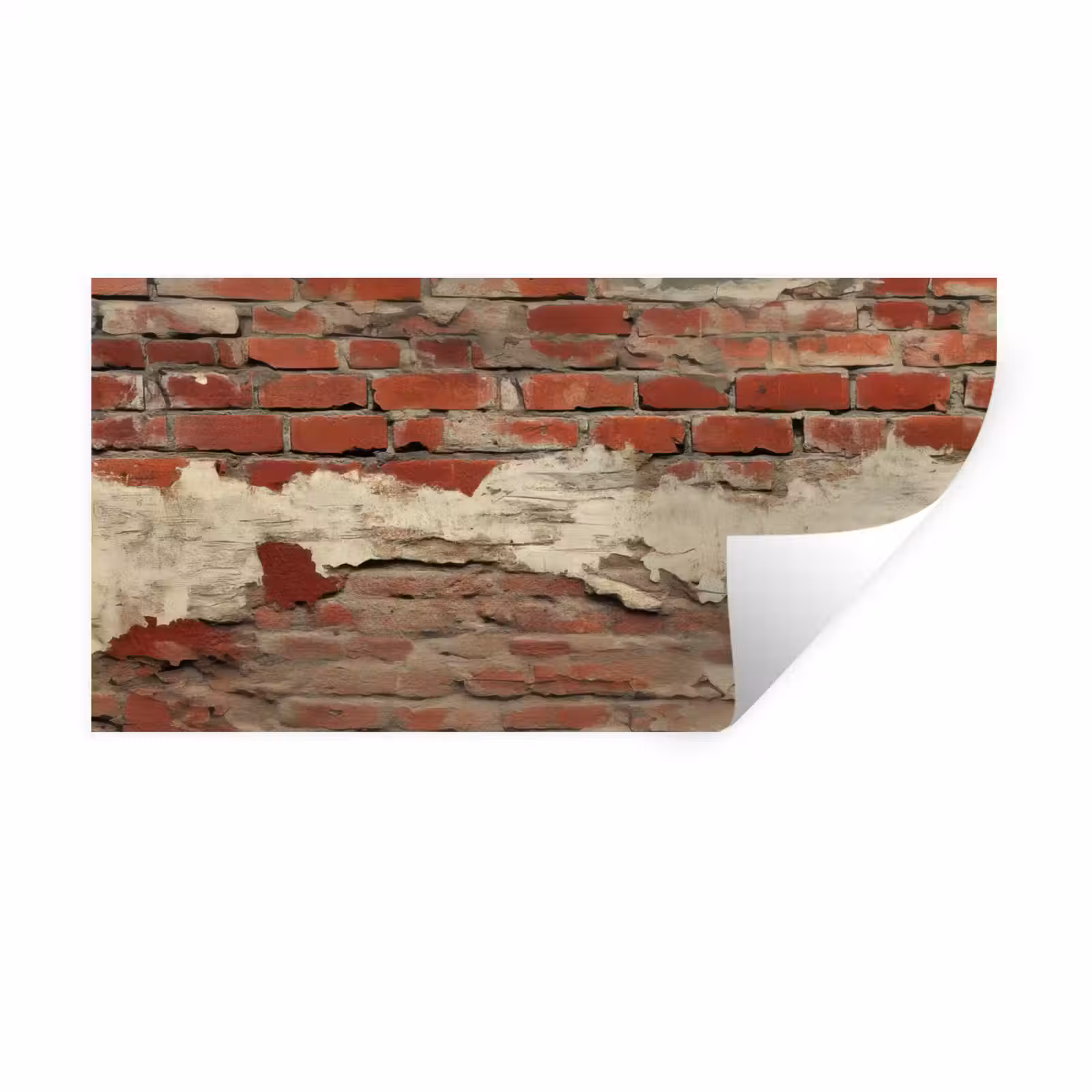 Muursticker - Muur - Baksteen - Verweerd — 1