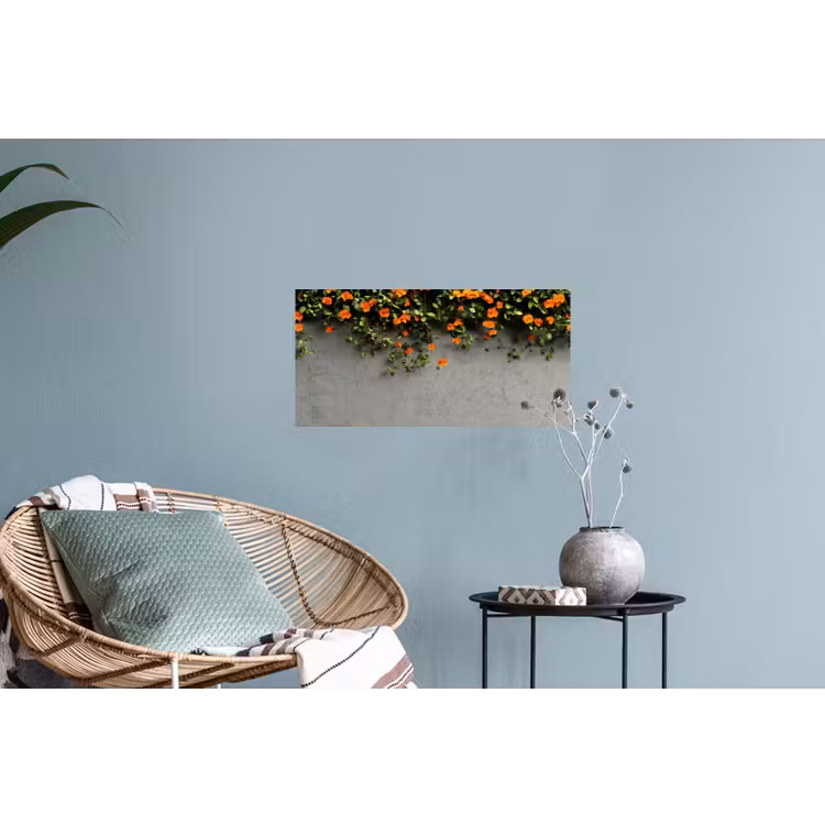Muursticker - Bloemen - Muur - Oranje — 4