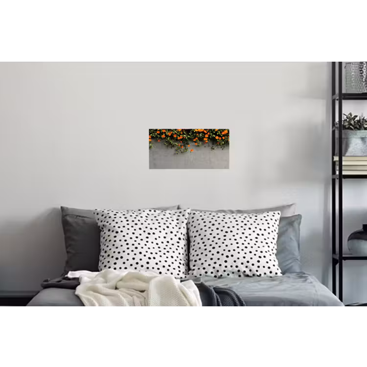 Muursticker - Bloemen - Muur - Oranje — 5