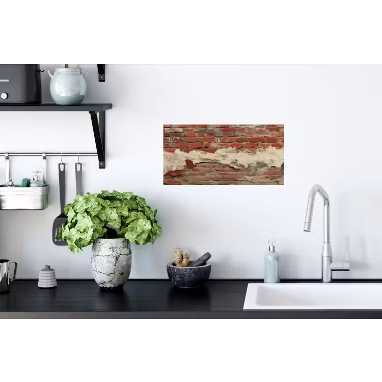 Muursticker - Muur - Baksteen - Verweerd — 2