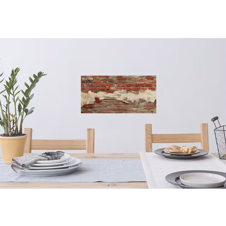 Muursticker - Muur - Baksteen - Verweerd — 3