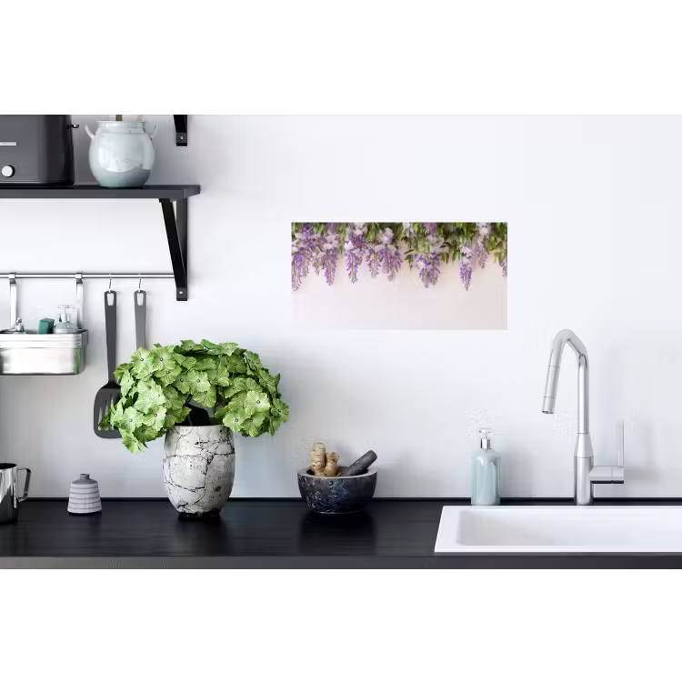 Muursticker - Blauwe regen - Bloemen - Paars — 2
