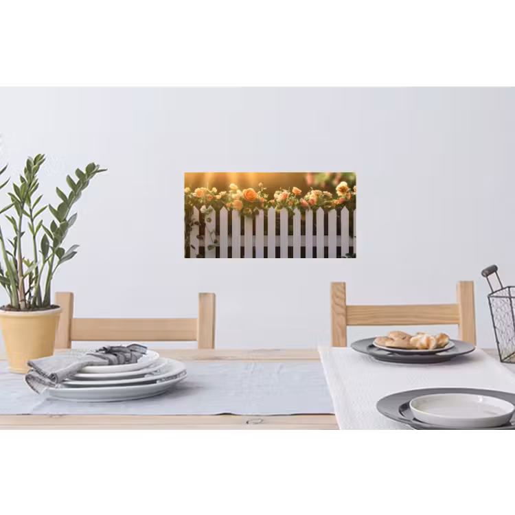 Muursticker - Rozen - Hek - Zonlicht — 3
