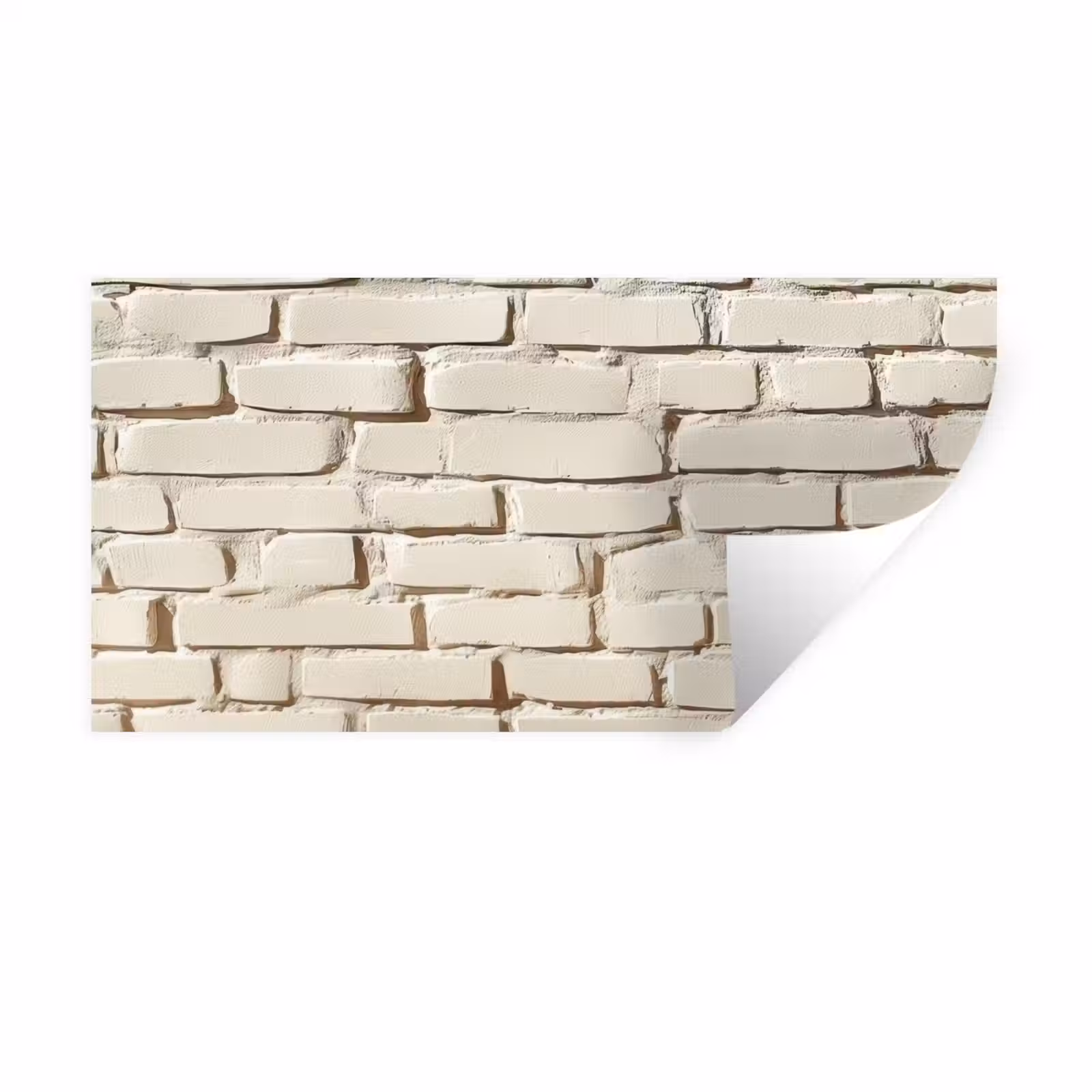Muursticker - Bakstenen - Muur - Licht - Wit — 1