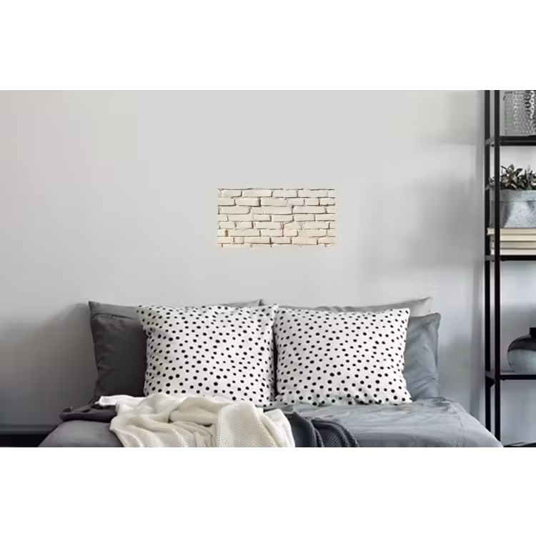 Muursticker - Bakstenen - Muur - Licht - Wit — 5