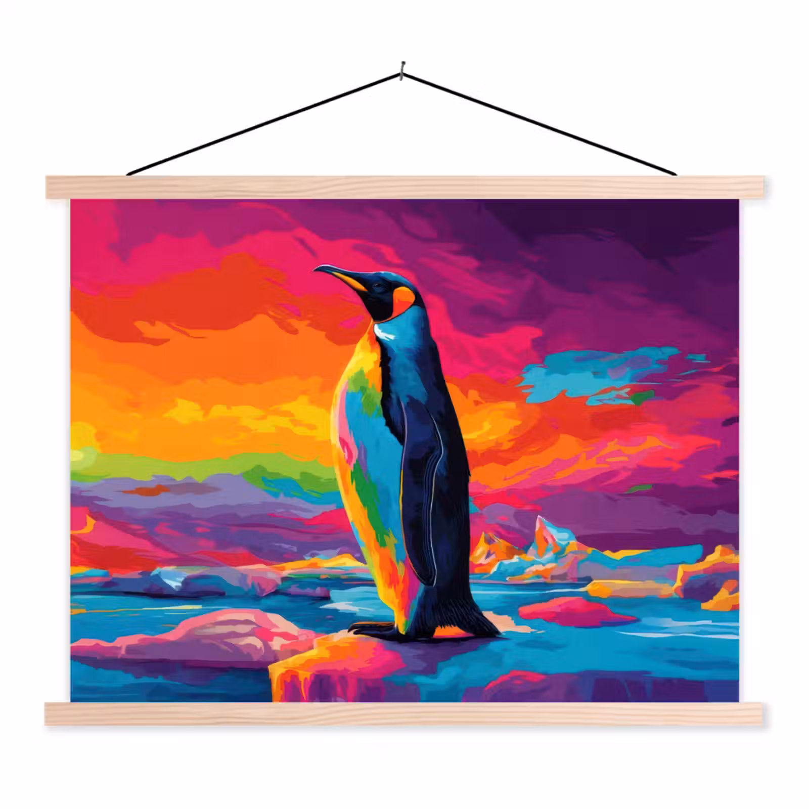 Schoolplaat - Ijsschots - Pinguïn - Abstract - Lucht — 1