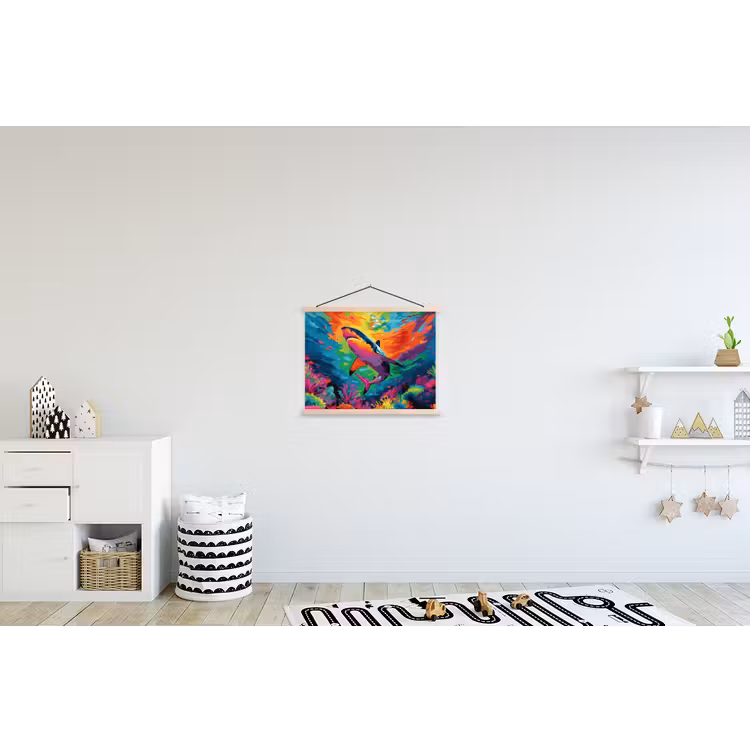 Schoolplaat - Haai - Koraalrif - Abstract - Kleurrijk — 3