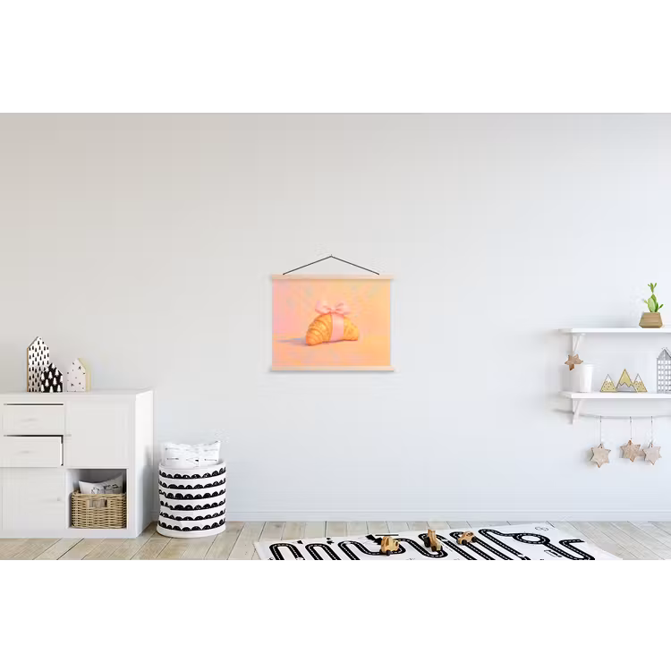 Schoolplaat - Croissant - Strik - Roze — 3