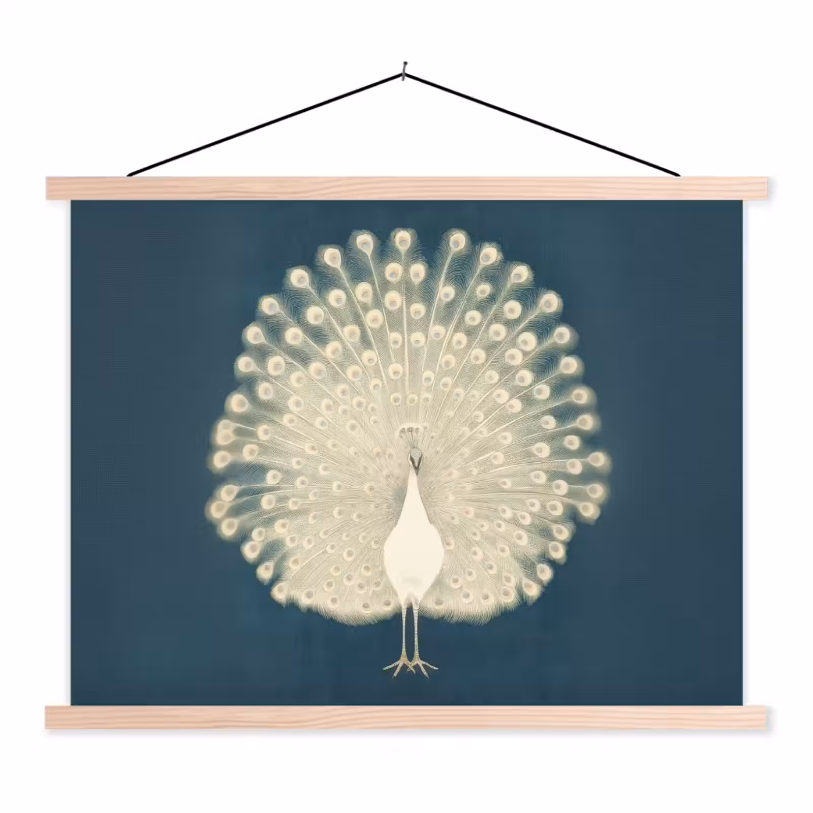 Schoolplaat - Vogel - Blauw - Vintage — 1