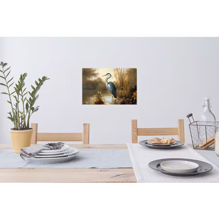 Muursticker - Reiger - Water - Planten — 3
