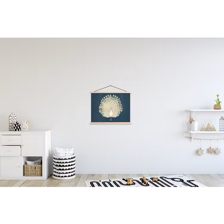 Schoolplaat - Vogel - Blauw - Vintage — 3