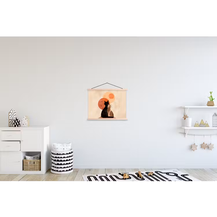 Schoolplaat - Katten - Zwart - Abstract - Cirkels — 3