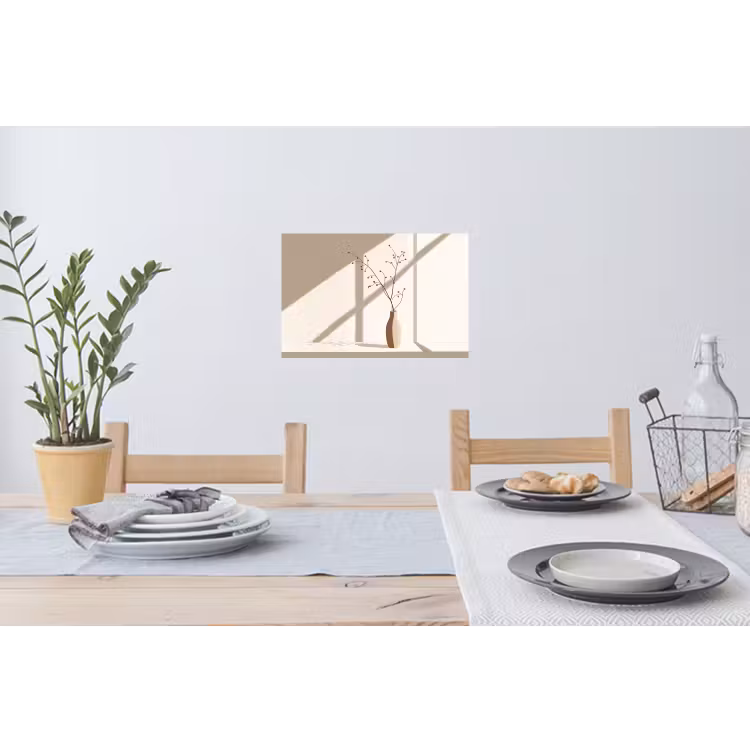 Muursticker - Vaas - Takken - Bessen - Minimalistisch — 3
