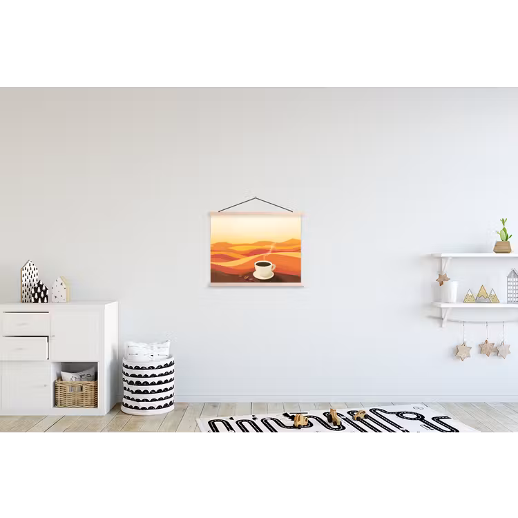 Schoolplaat - Koffie - Landschap - Oranje - Koffiebonen — 3