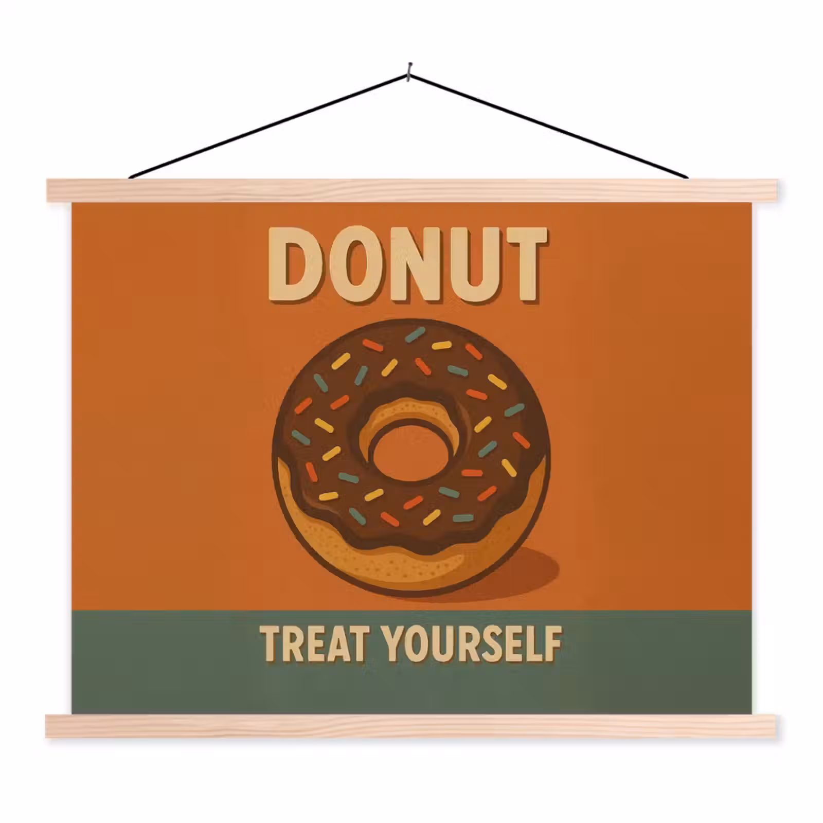 Schoolplaat - Donut - Spikkels - Kleurrijk - Quote — 1