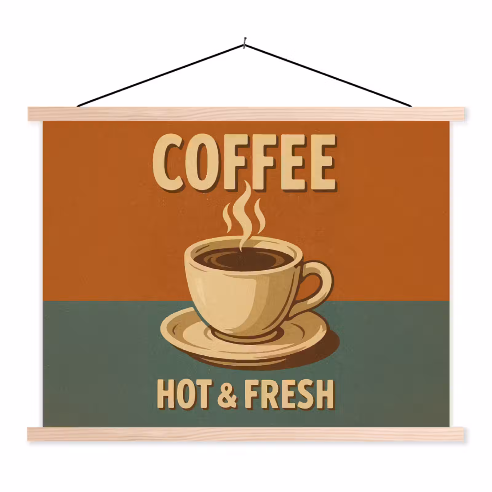 Schoolplaat - Koffie - Kop - Vintage - Quote — 1