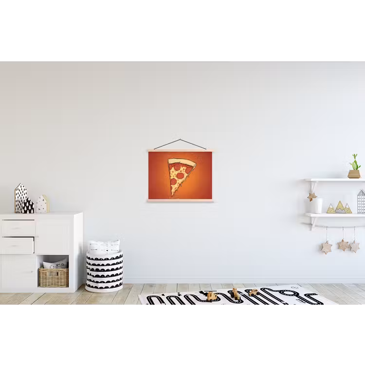 Schoolplaat - Pizza - Kaas - Rood - Pepperoni — 3
