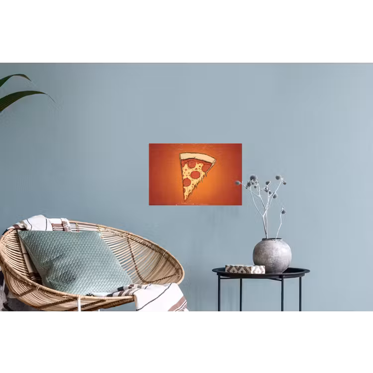 Muursticker - Pizza - Kaas - Rood - Pepperoni — 4