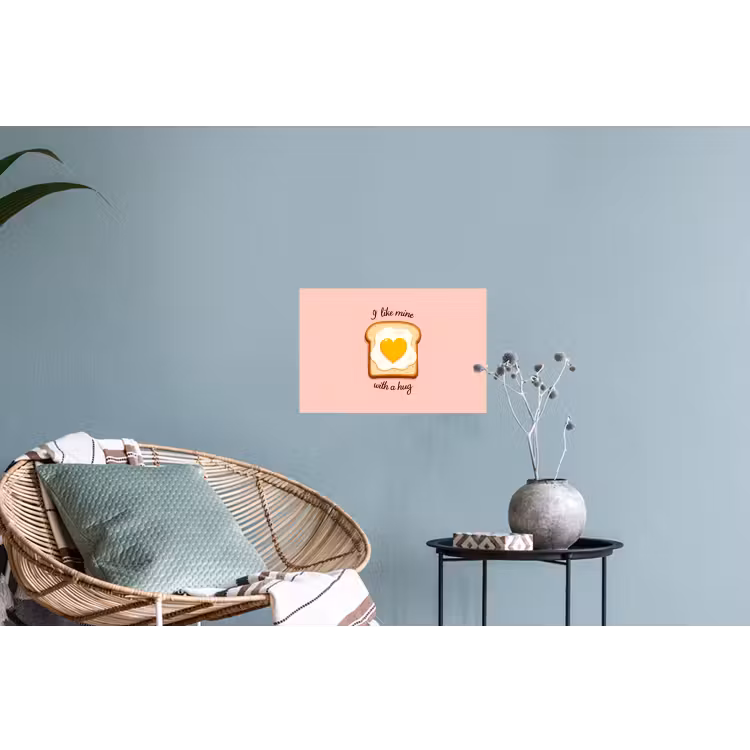 Muursticker - Brood - Illustratie - Quote - Roze — 4
