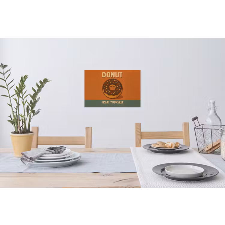 Muursticker - Donut - Spikkels - Kleurrijk - Quote — 3