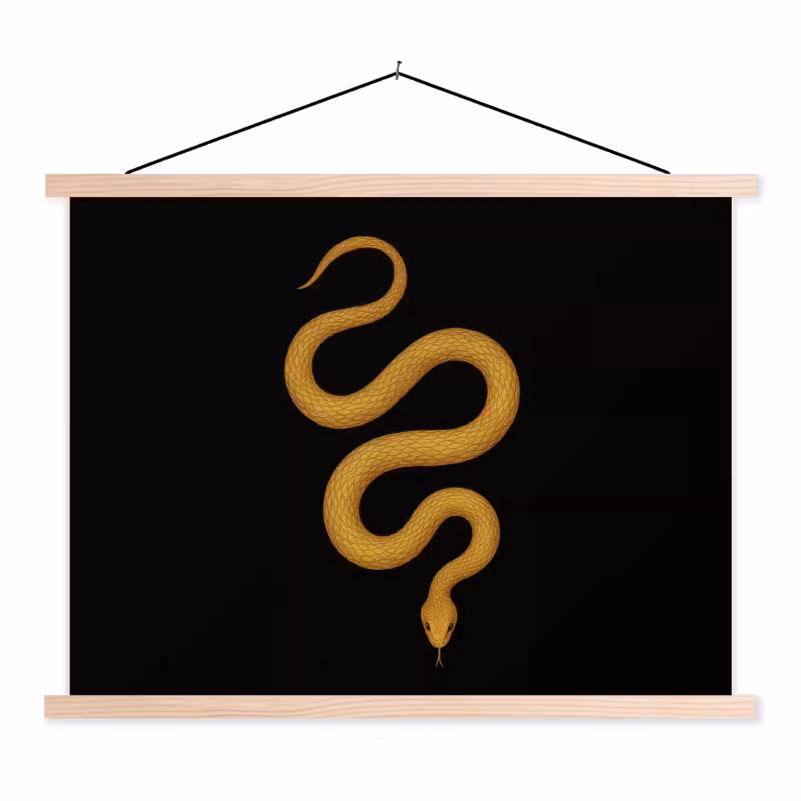 Schoolplaat - Slang - Minimalistisch - Goud — 1