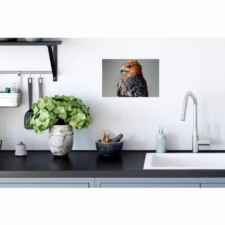 Muursticker - Vogel - Realistisch - Veren - Bruin — 2
