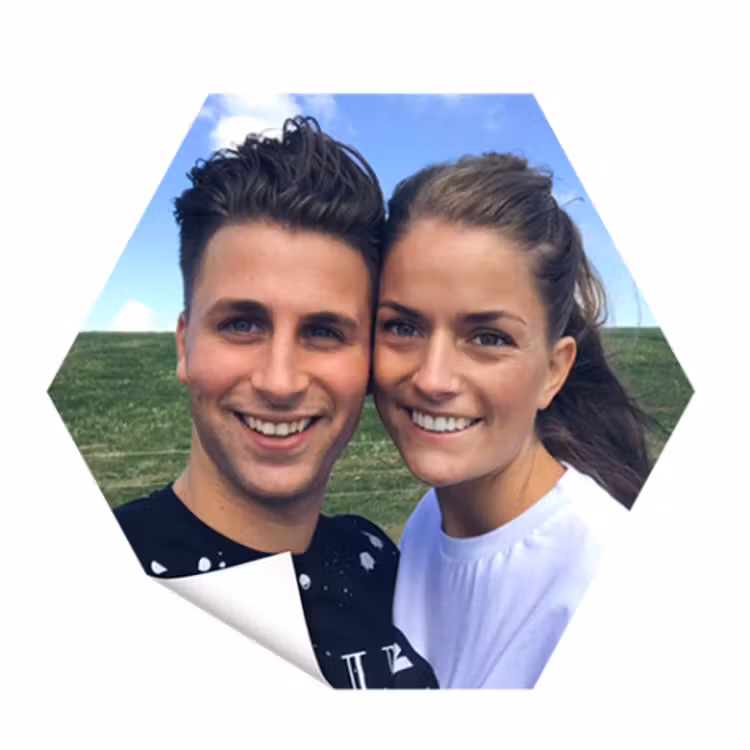 Foto op muursticker - Hexagon — 1